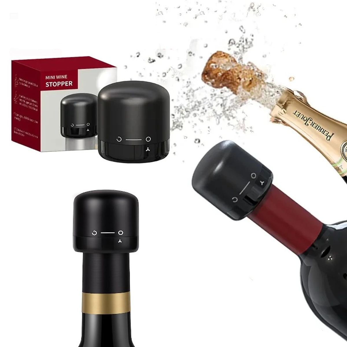 GENERICO - Tapa Para Botella De Vino 1pc