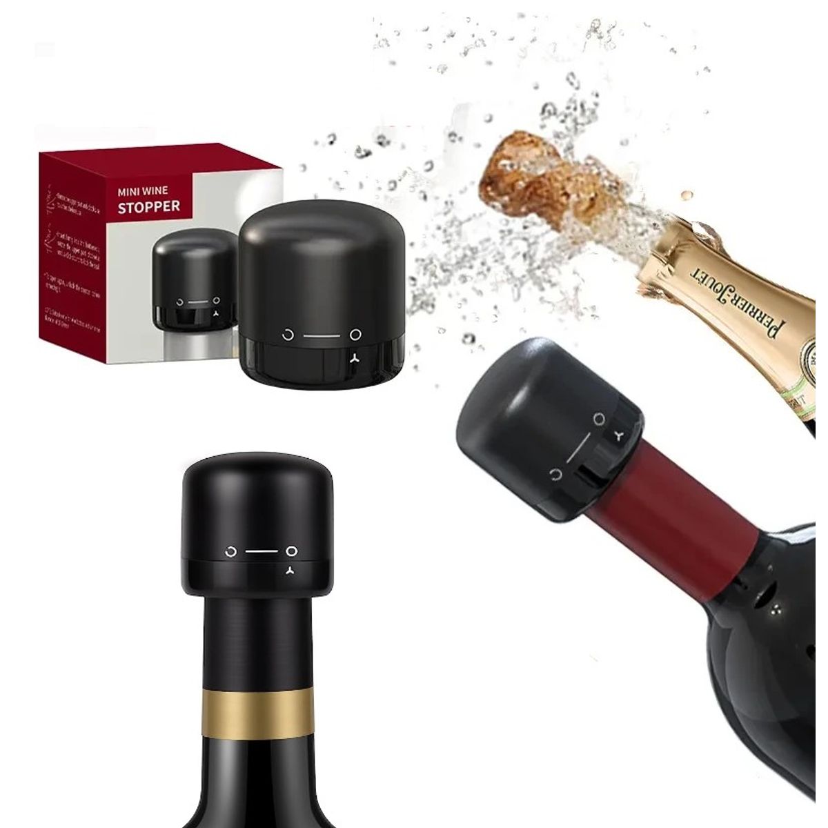 GENERICO - Tapa Para Botella De Vino 1pc