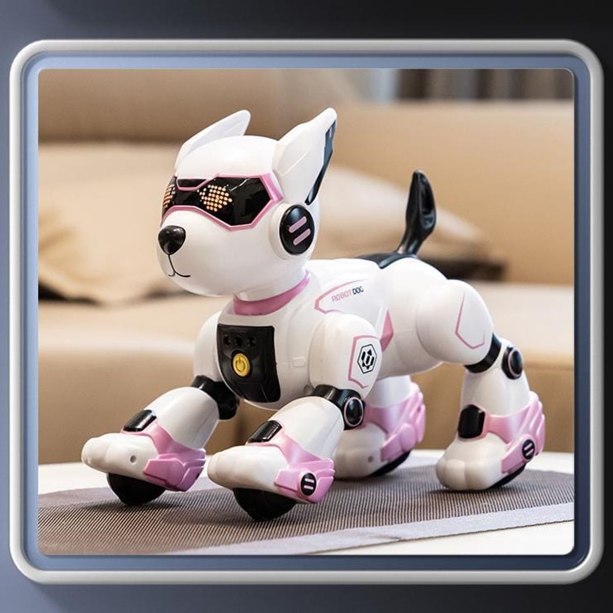 GENERICO - PERRO ROBOT INTELIGENTE JUGUETE ROSADO