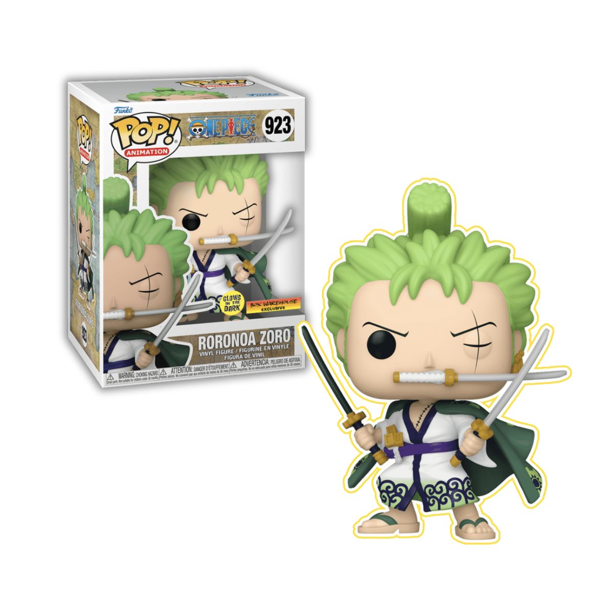 FUNKO - Zoro Funko Pop 923 Glow in the Dark One Piece Exclusivo V