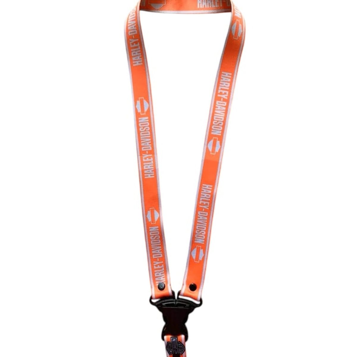 GENERICO - Llavero Harley Davidson Lanyard Pita Colgador Llaves Cinta Silver