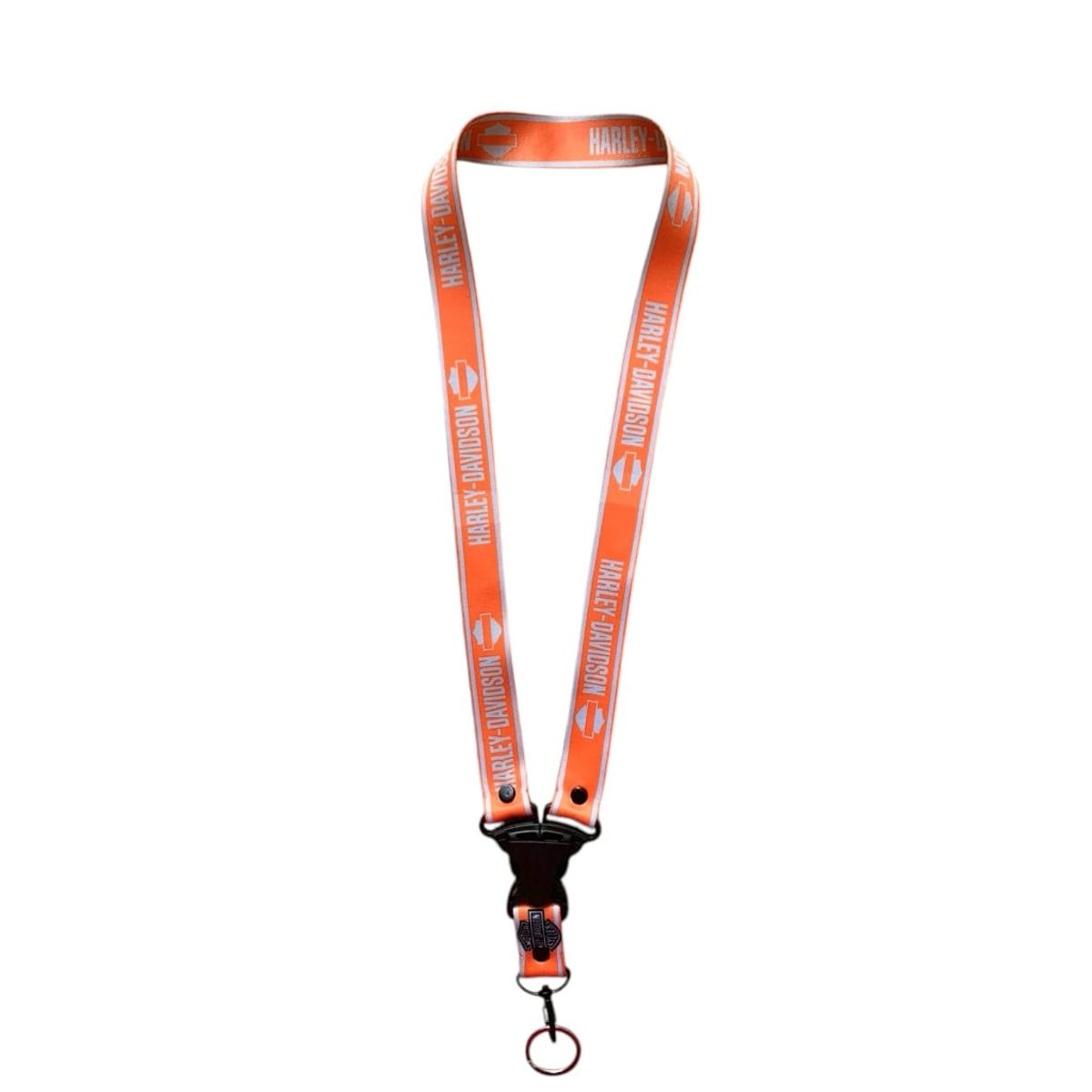 GENERICO - Llavero Harley Davidson Lanyard Pita Colgador Llaves Cinta Silver