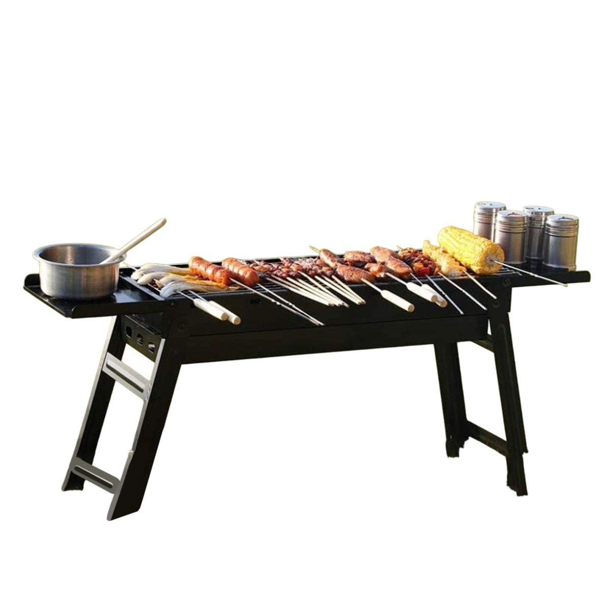 INSPIRA - Parrilla a Carbón Plegable Portátil Picnic Extensible