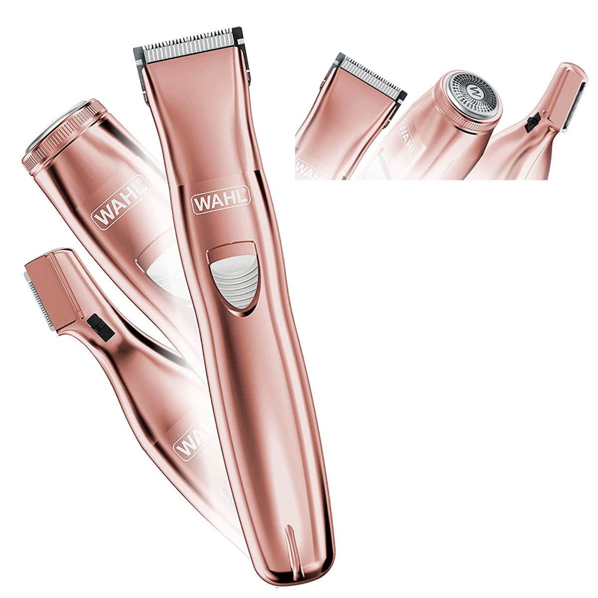 WAHL - Kit de Afeitar Mujer con 3 Cabezales 9865-2908