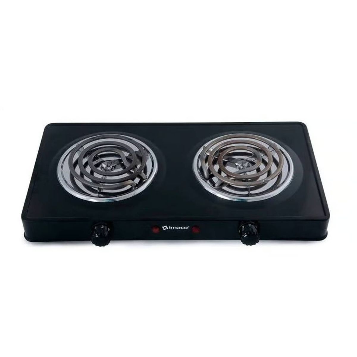 IMACO - Cocina Eléctrica 2 Hornillas Imaco HP-1400 Negro