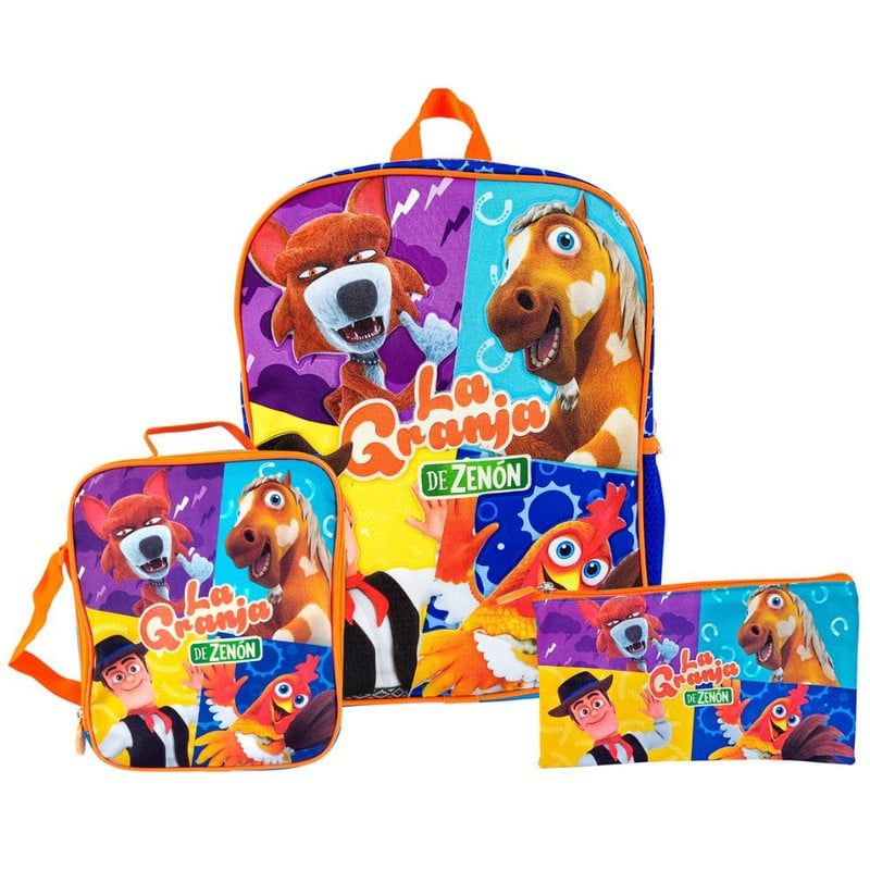 SCOOL - Scool Kombat Mochila Lonchera Cartuchera La Granja Del Zenón