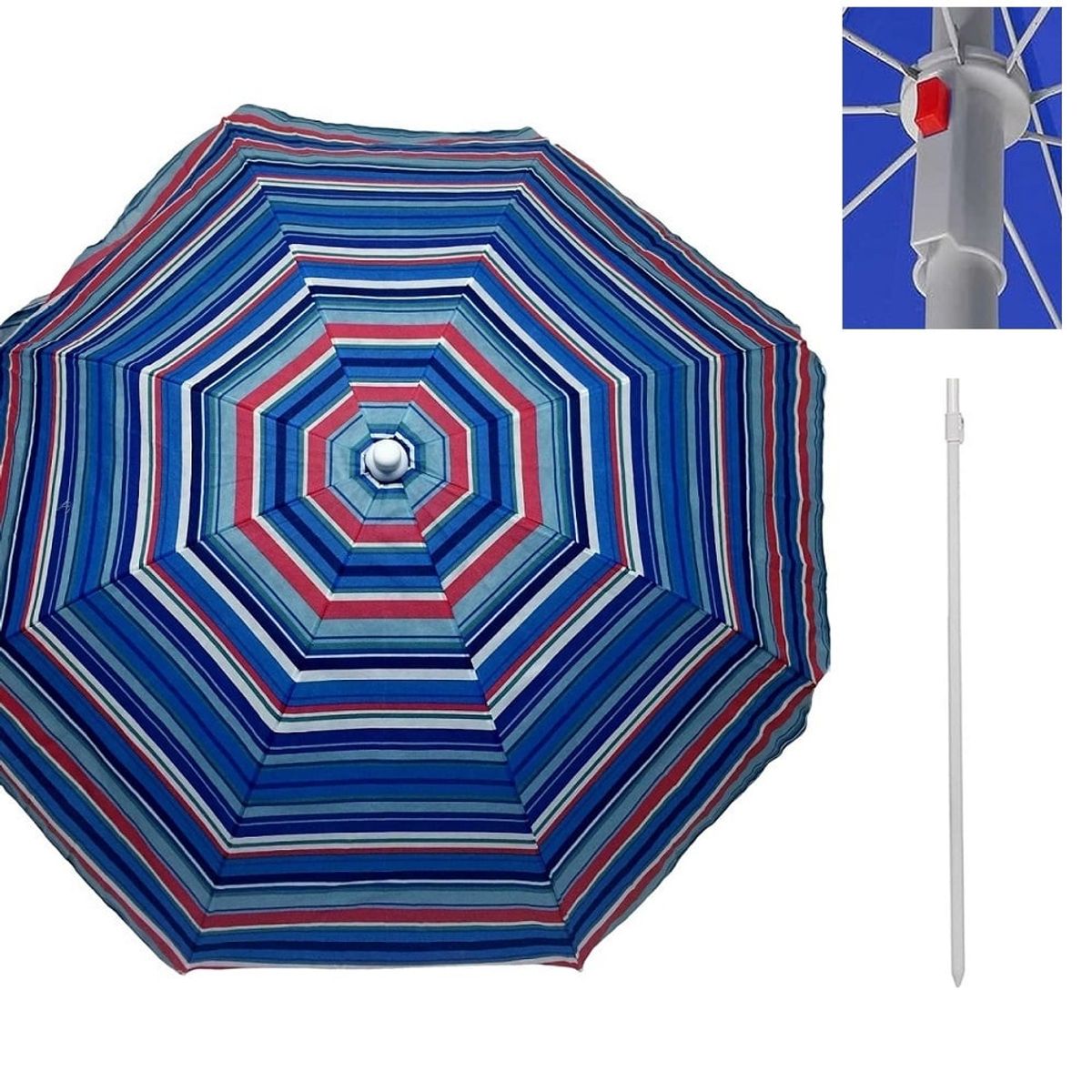 GENERICO - Sombrillas para playa o piscina 145cm diámetro