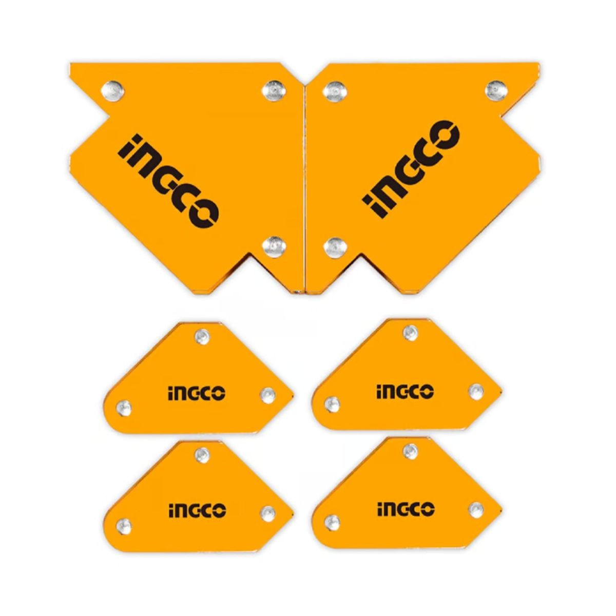 INGCO TOOLS - Juego de escuadras magnéticas mixtas para soldar 6 PCS Ingco