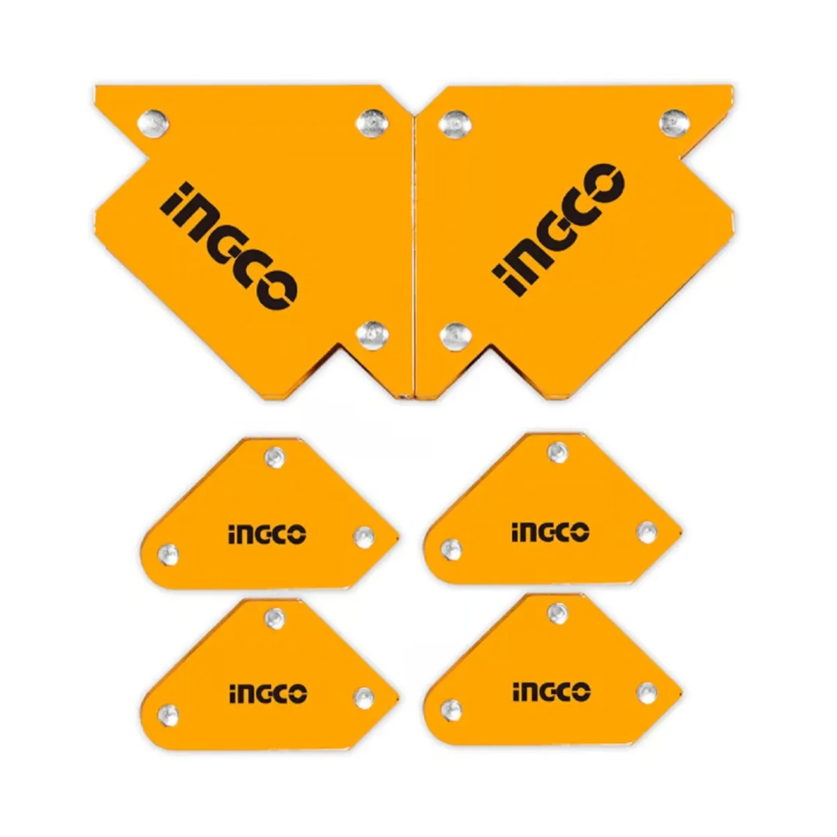 INGCO TOOLS - Juego de escuadras magnéticas mixtas para soldar 6 PCS Ingco