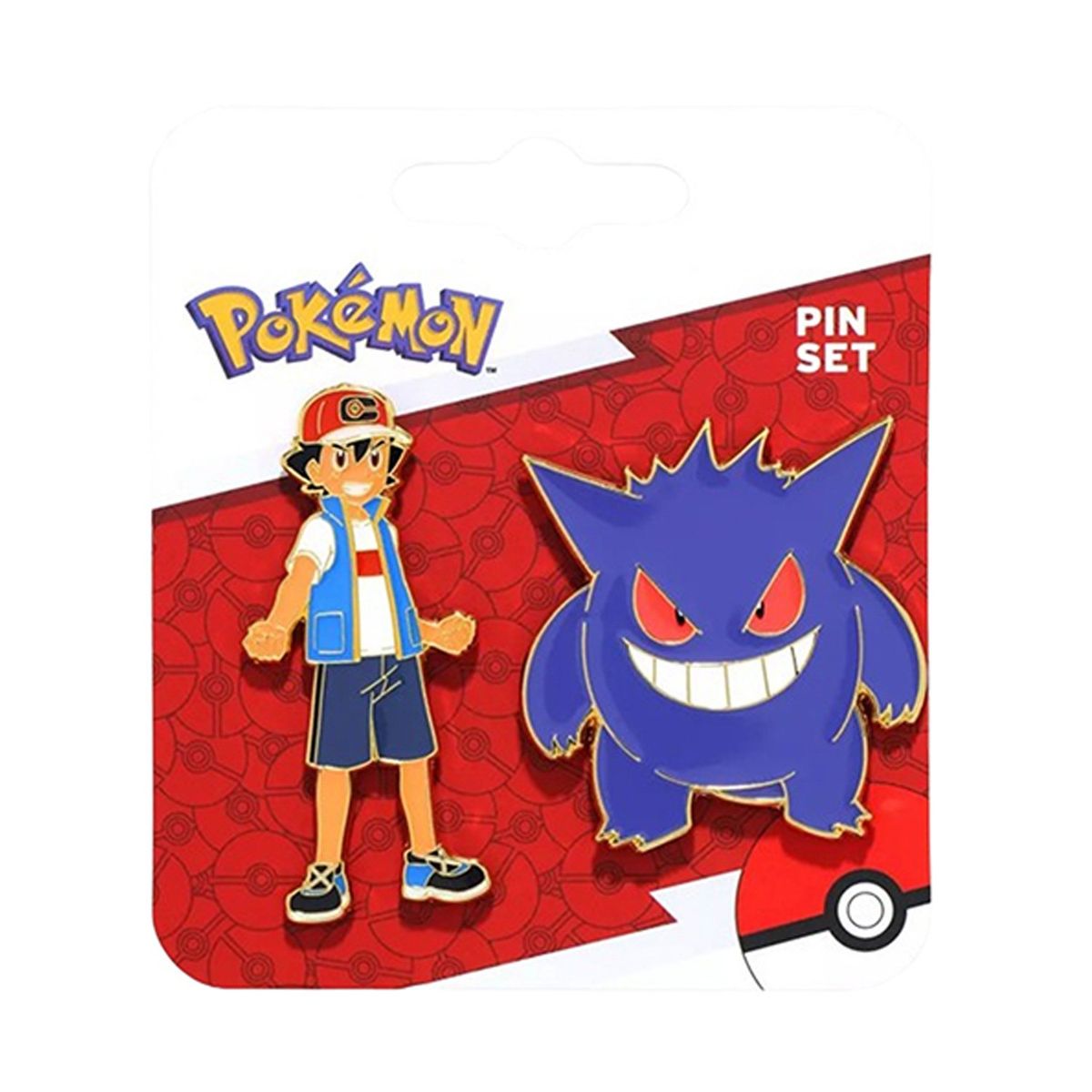 POKEMON - POKEMON ASH AND PIKACHU ENAMEL PIN SET