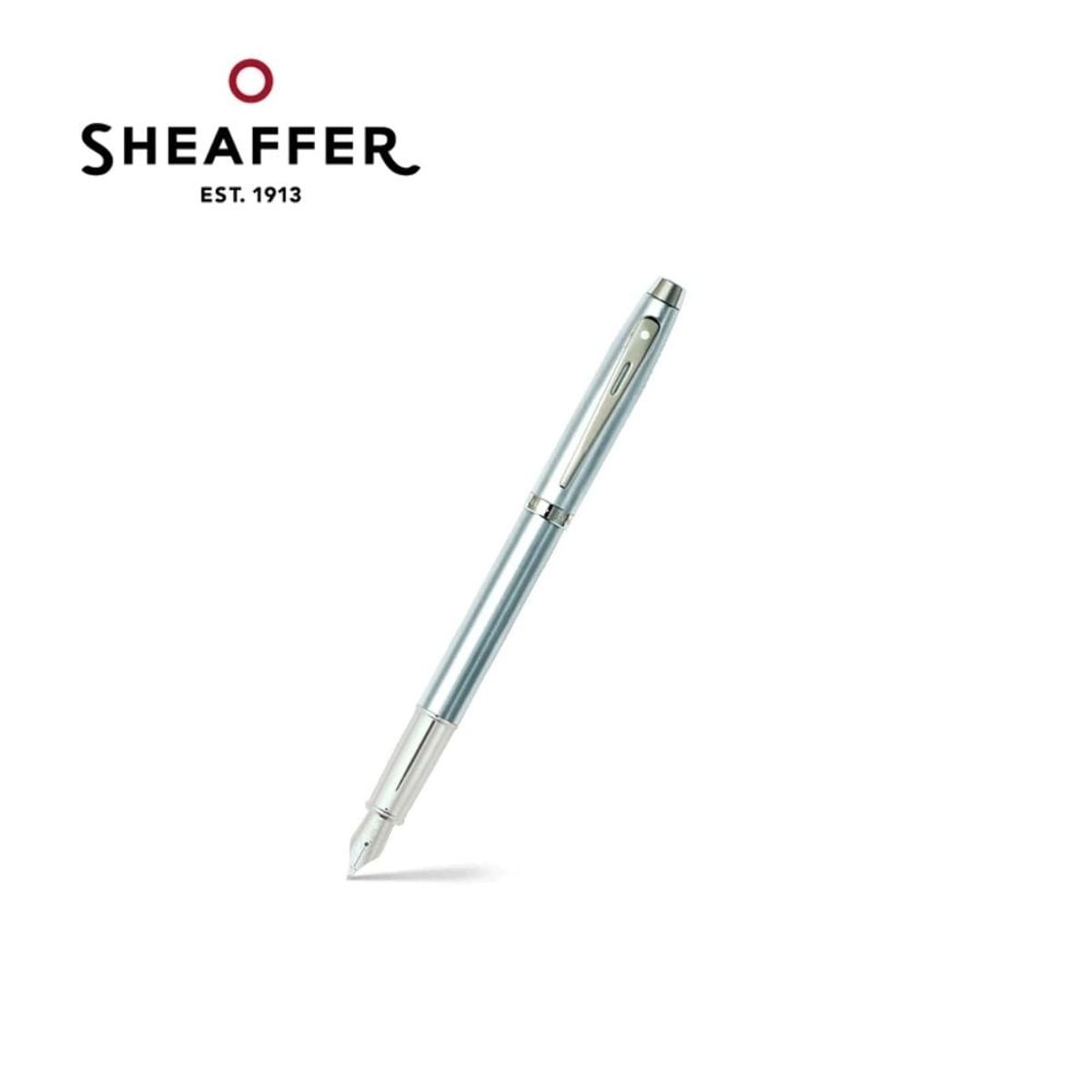 SHEAFFER - Pluma Fuente Sheaffer Serie 100 Cepillado CT punto mediano