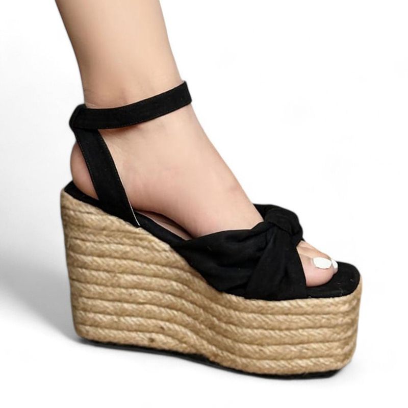 GENERICO - Sandalia Mujer Yomar Err. Precio Plataforma Envuelta 2086L-58 Taco 9 Planta Liviana