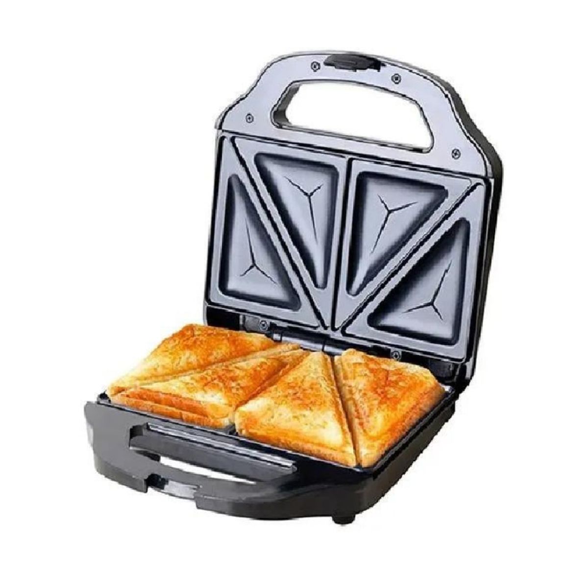 PRIMA - Sandwichera Prima SW-207M Compacta para 2 Panes Silver + Negro