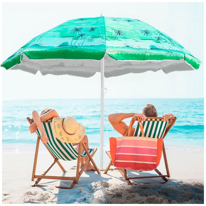 GENERICO - Sombrillas para playa o piscina 152cm diámetro Turquesa