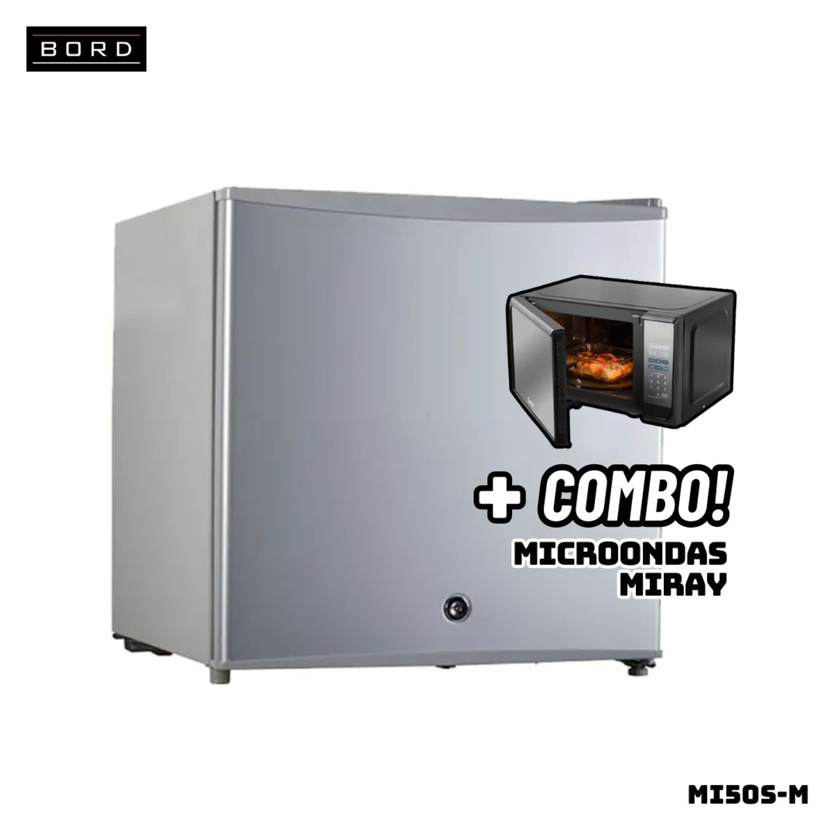 BORD - FRIGOBAR BORD 50 L SILVER - MI50S-M + MICROONDAS MIRAY HMM-20N