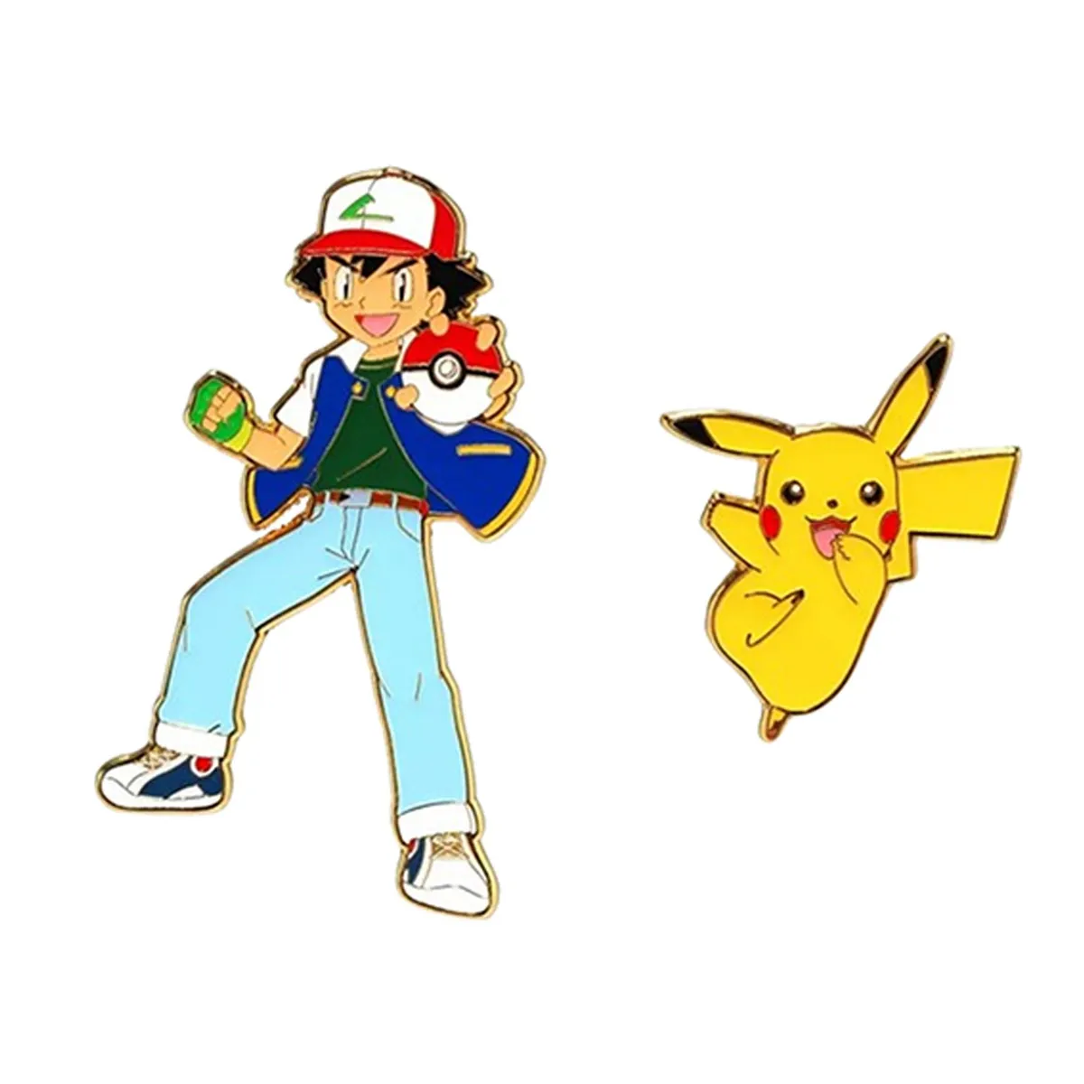 POKEMON - POKEMON ASH AND PIKACHU ENAMEL PIN SET