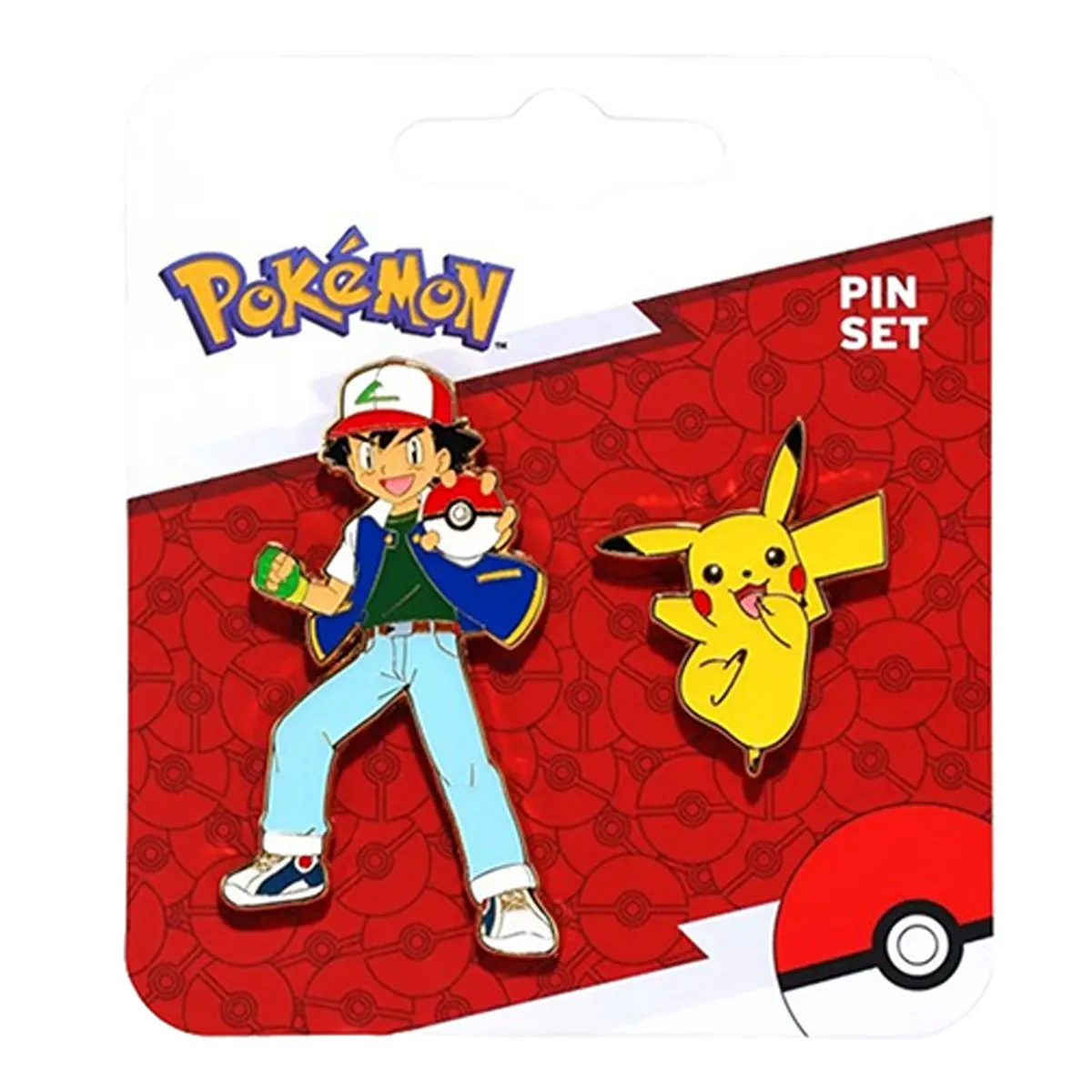 POKEMON - POKEMON ASH AND PIKACHU ENAMEL PIN SET