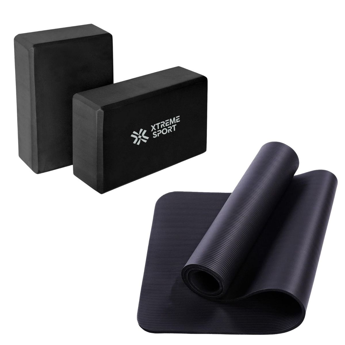 XTREME SPORT - Mat de Yoga Grueso 15mm + Bloque de Yoga y Pilates