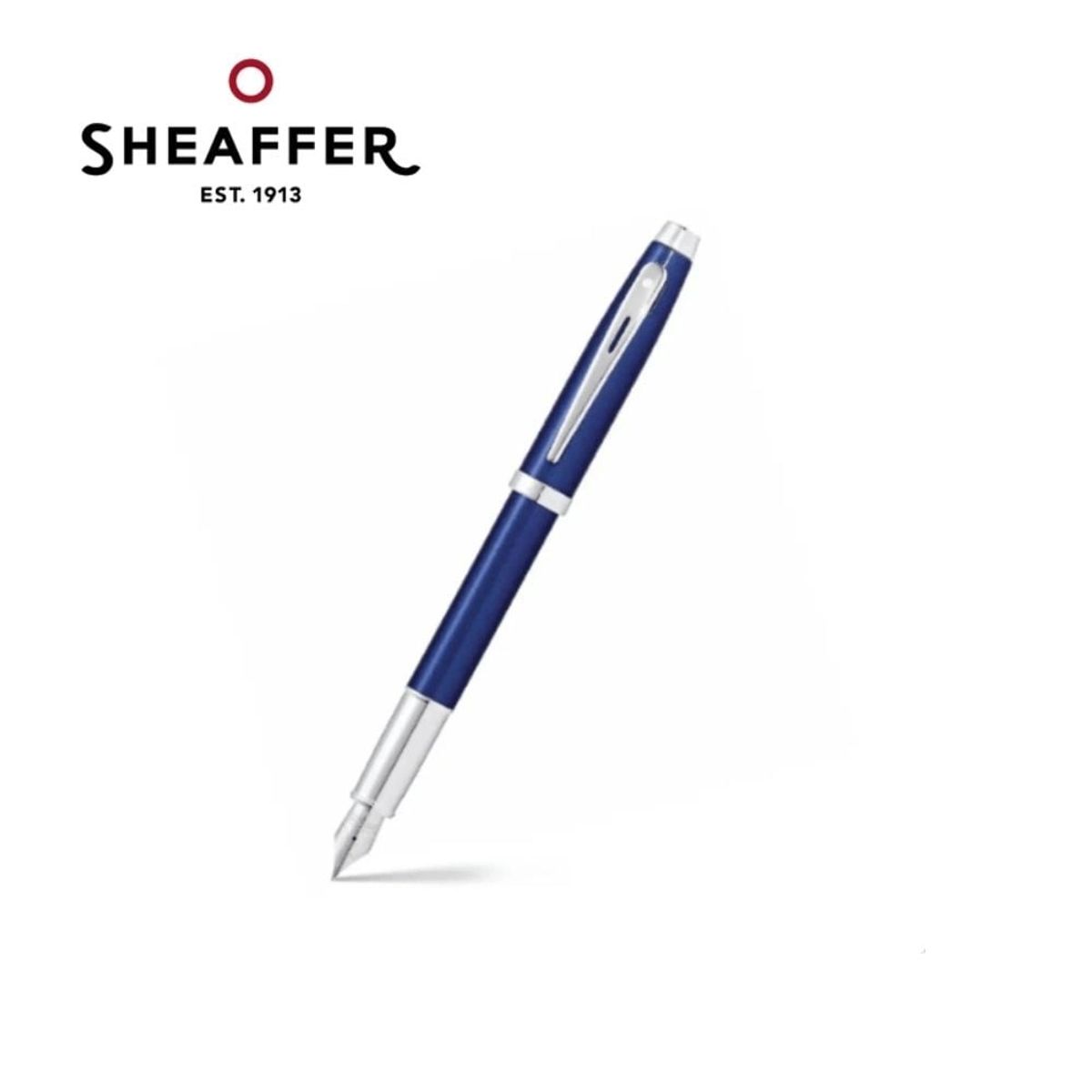 SHEAFFER - Pluma Fuente Sheaffer Serie 100 Azul CT punto mediano