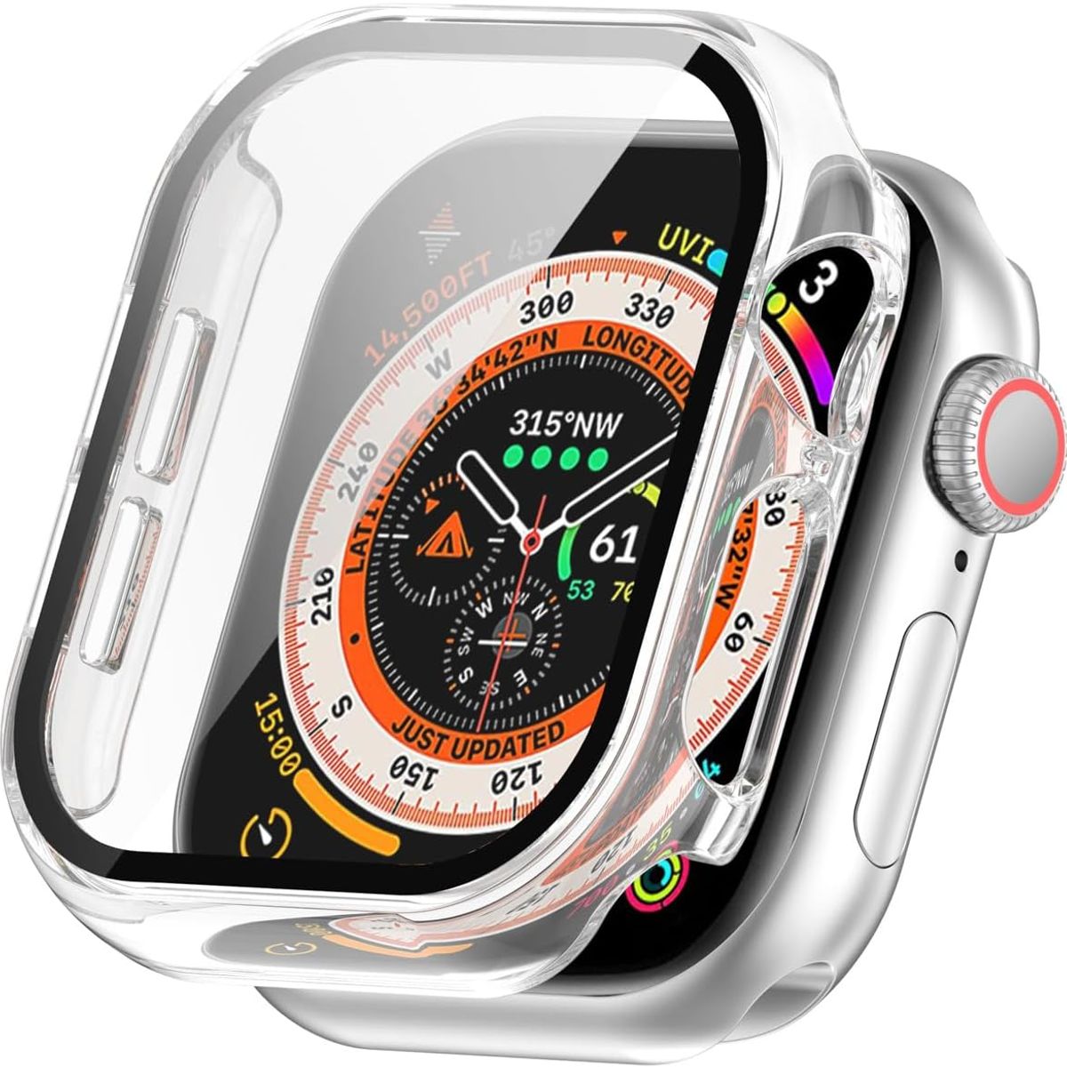 GENERICO - Case Bumper Para Apple Watch Serie 10 De 46mm - Transparente