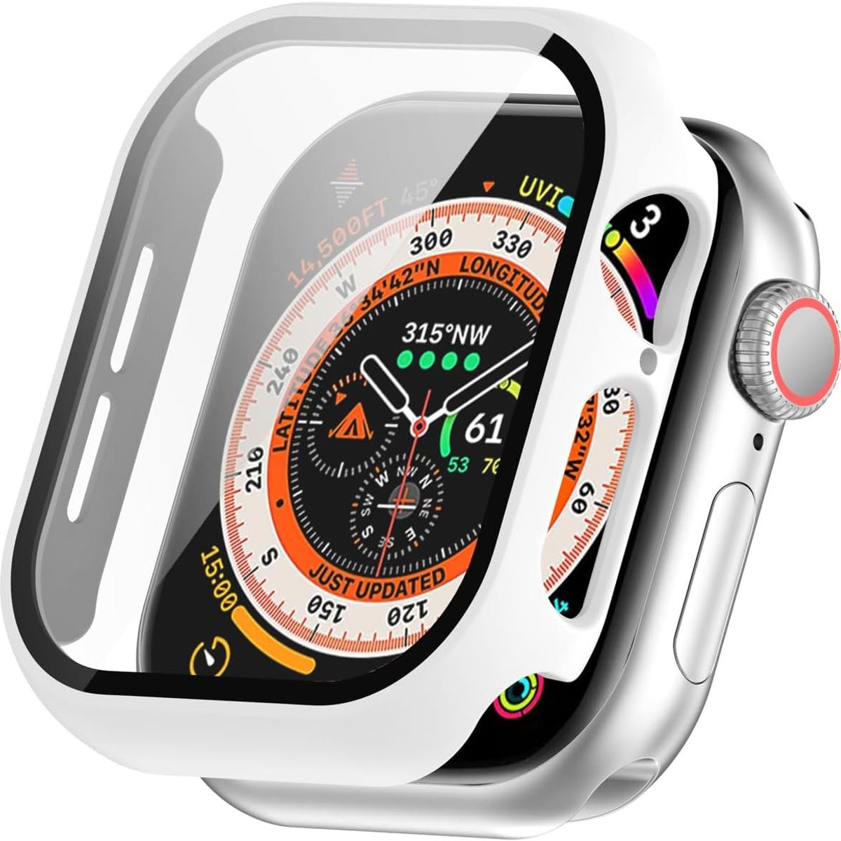 GENERICO - Case Bumper Para Apple Watch Serie 10 De 46mm - Blanco