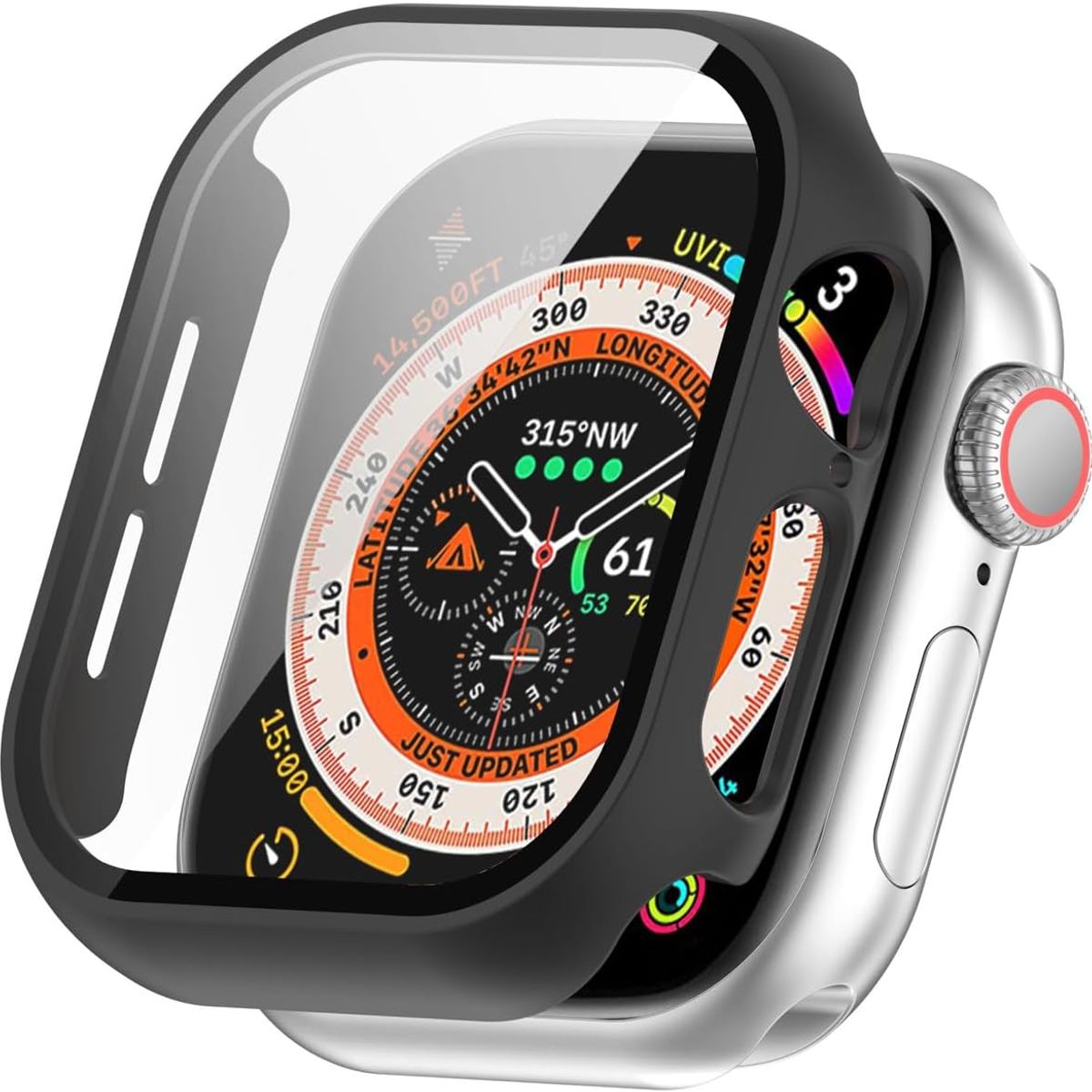 GENERICO - Case Bumper Para Apple Watch Serie 10 De 46mm - Negro