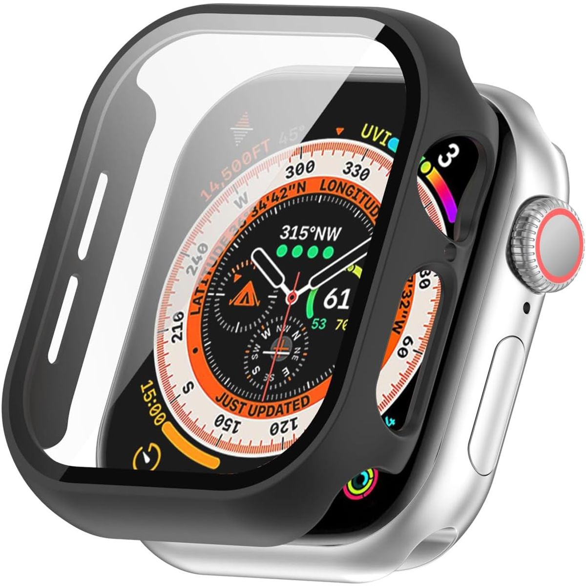 GENERICO - Case Bumper Para Apple Watch Serie 10 De 46mm - Negro