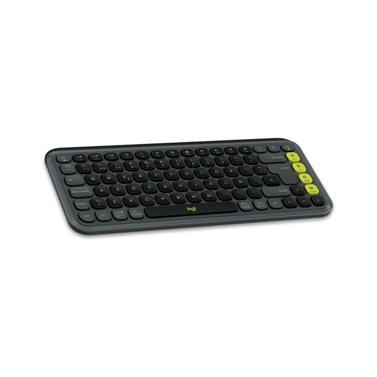 LOGITECH - Teclado Logitech + Mouse Pop Icon BluetoothWireless Graphite