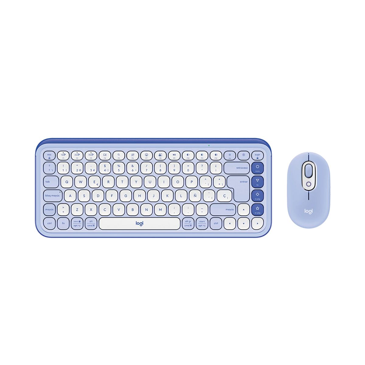 LOGITECH - Teclado Logitech + Mouse Pop Icon BluetoothWireless Lila
