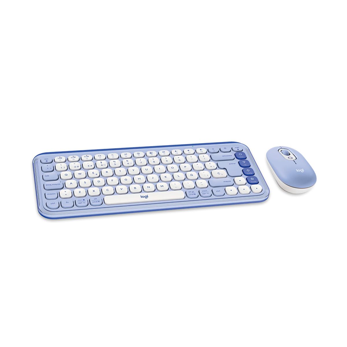 LOGITECH - Teclado Logitech + Mouse Pop Icon BluetoothWireless Lila