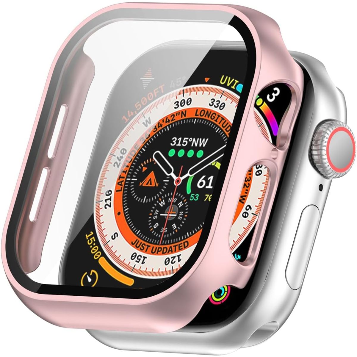 GENERICO - Case Bumper Para Apple Watch Serie 10 De 46mm - Oro Rosa