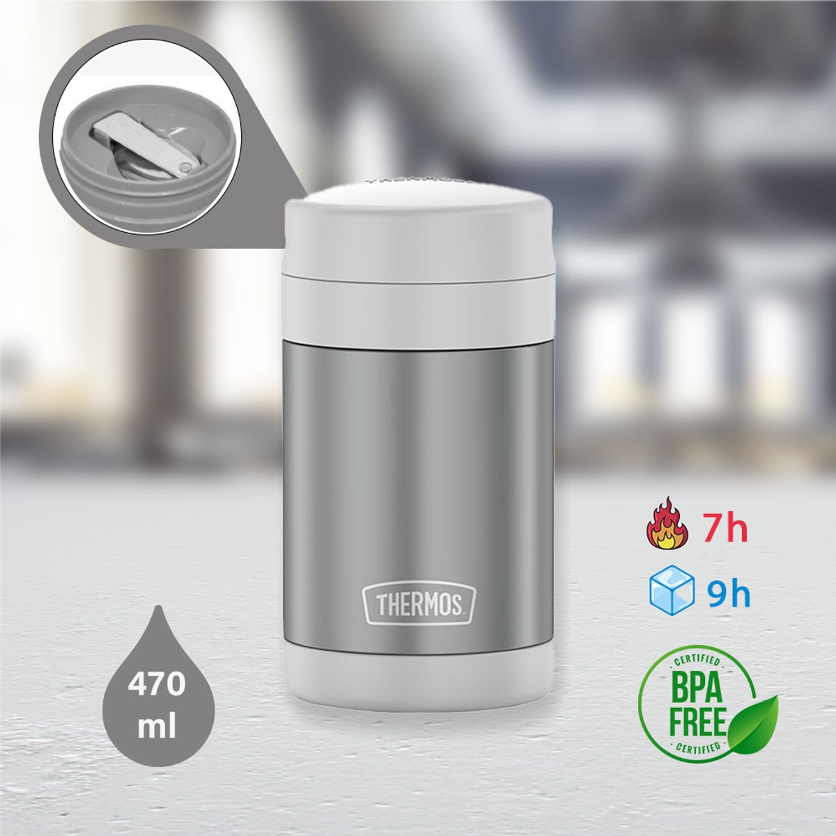 THERMOS - Termo de Comida Thermos Food 470ml Gris