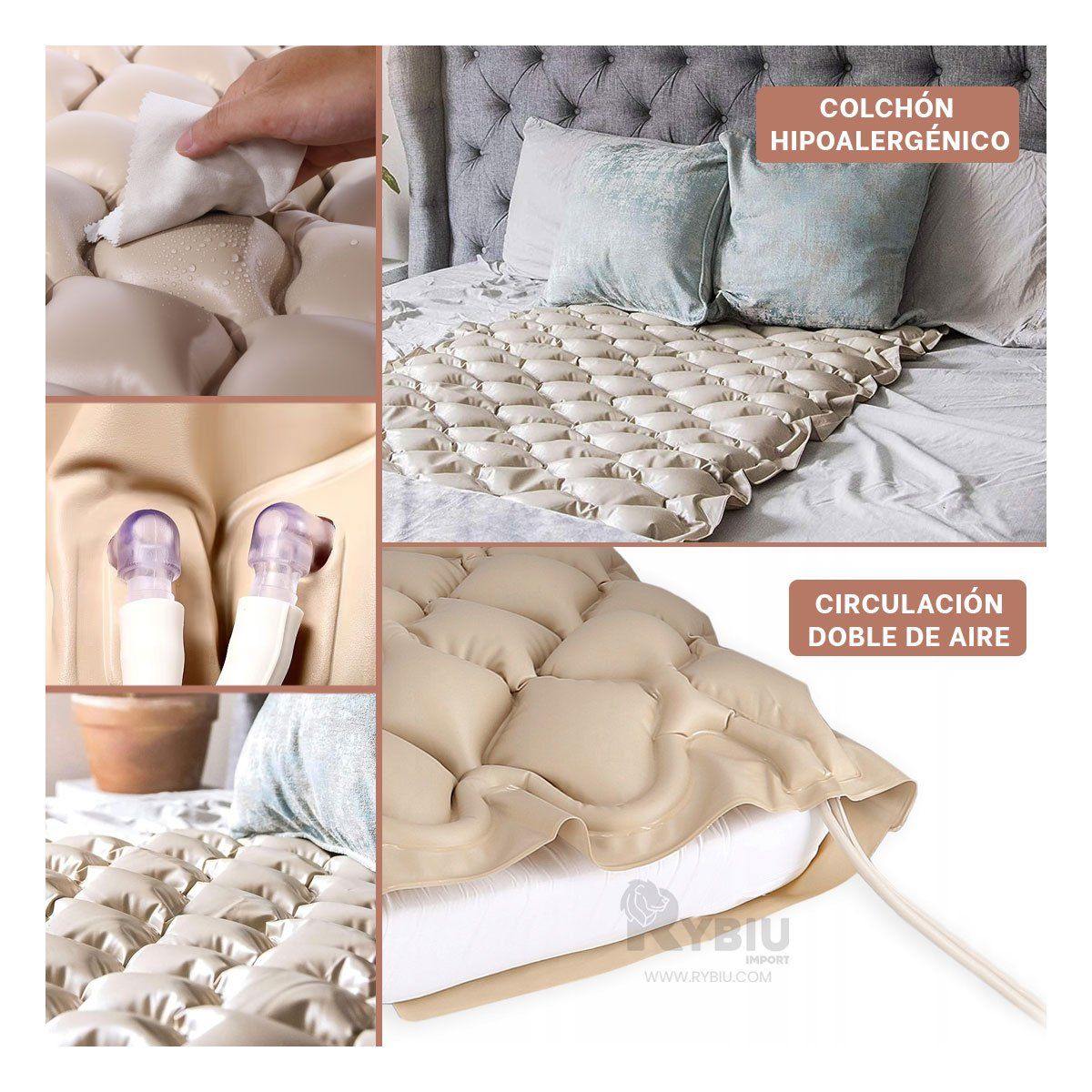 GENERICO - Superficie Suave y Liviana en Beige Y+Ligas de Regalo