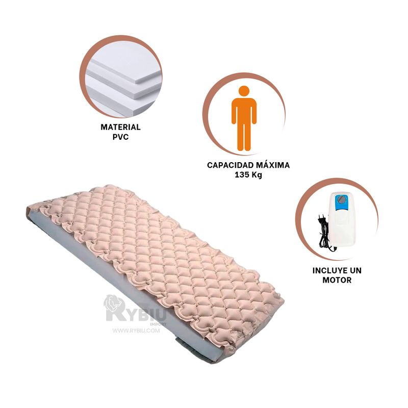 GENERICO - Colchon Comodo para Descanso en Tono Beige Y+Regalo Stickers