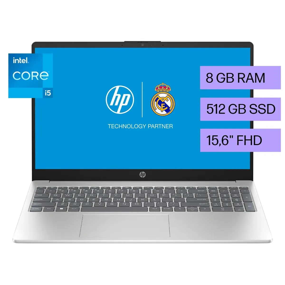 HP - Laptop HP 15-fd0055la Intel Core i5-1235U 8GB 512GB SSD W11