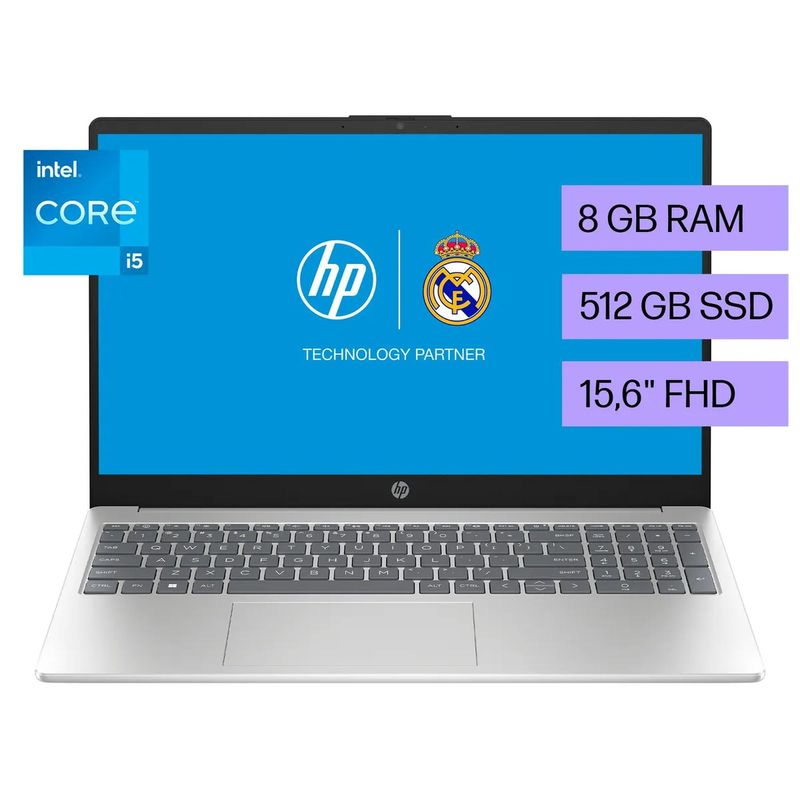 HP - Laptop HP 15-fd0055la Intel Core i5-1235U 8GB 512GB SSD W11