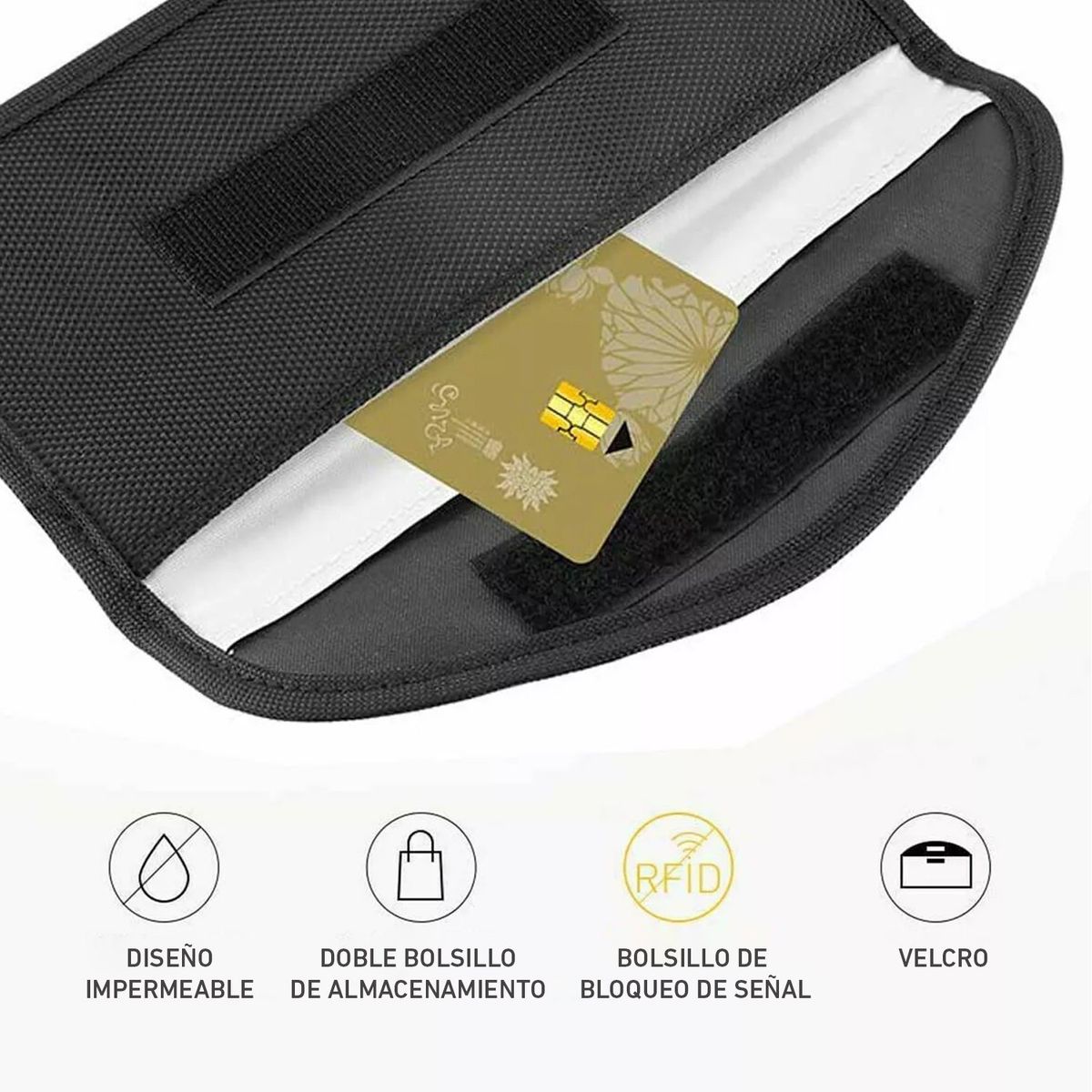 OEM - Estuche antirrobo funda protectora de señal RFID impermeable TK0007