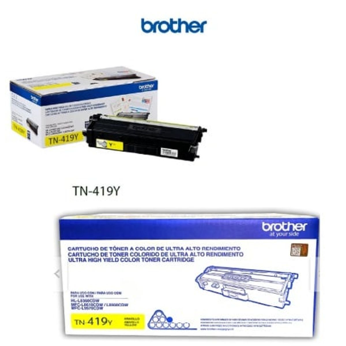 BROTHER - Toner Brother TN-419Y para MFC-L8900CDW, 3000 Paginas - Yellow