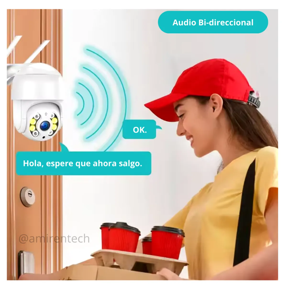 GENERICO - Camara Wifi Pro 2K + Memoria de grabacion