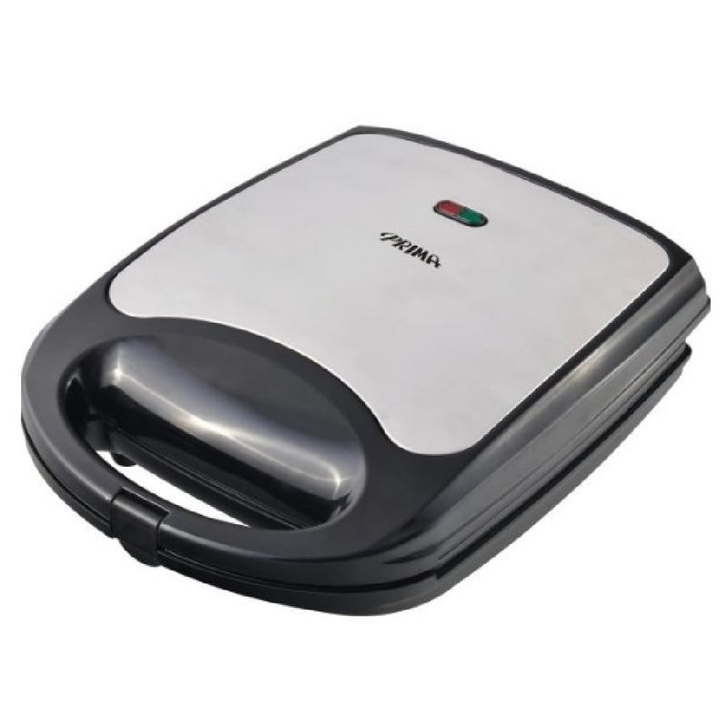 PRIMA - Sandwichera Prima SW-272M Compacta para 4 Panes Silver + Negro