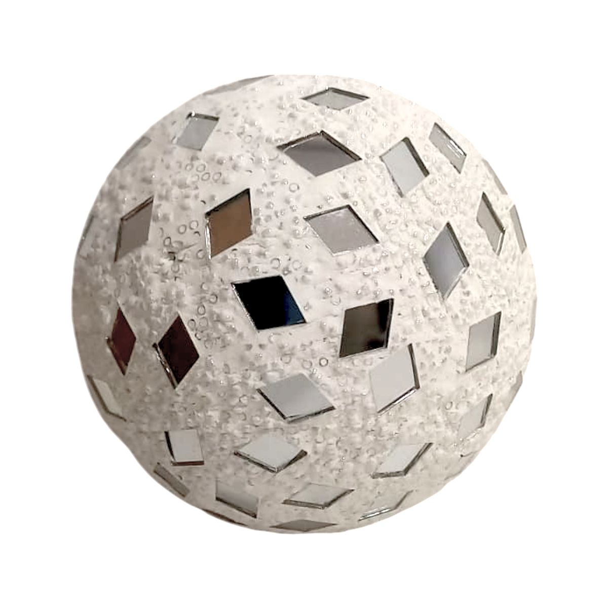 GENERICO - Esfera Mosaico Espejo Set x 4
