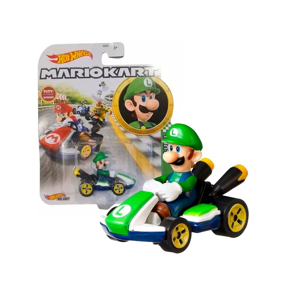 HOT WHEELS - Hot Wheels Mario Kart Luigi Modelo B
