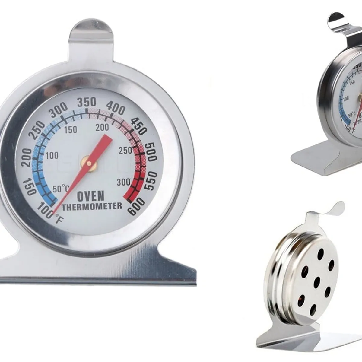 GENERICO - Termómetro Acero Inoxidable Para Horno Cocina Gas Tipo Colgador