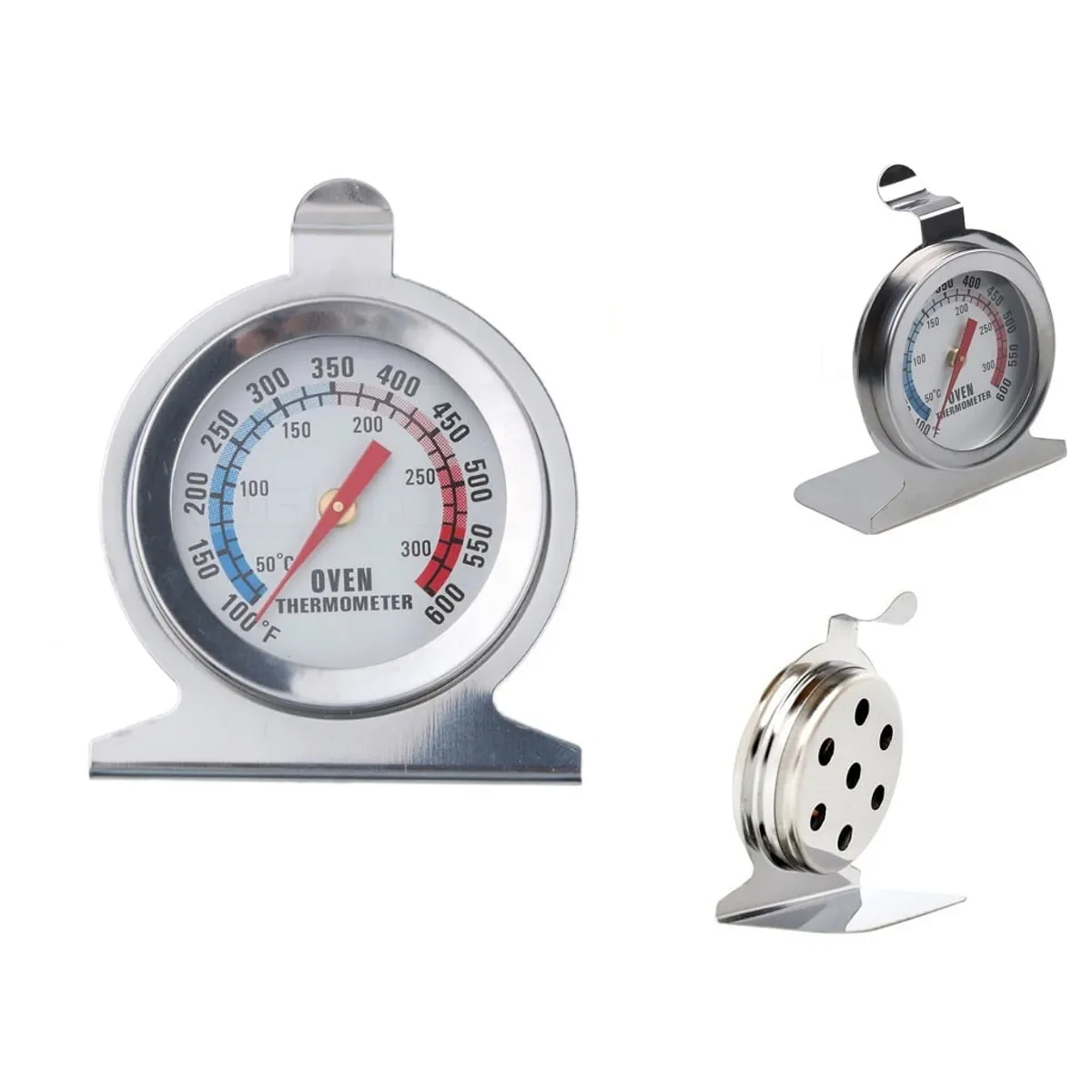 GENERICO - Termómetro Acero Inoxidable Para Horno Cocina Gas Tipo Colgador