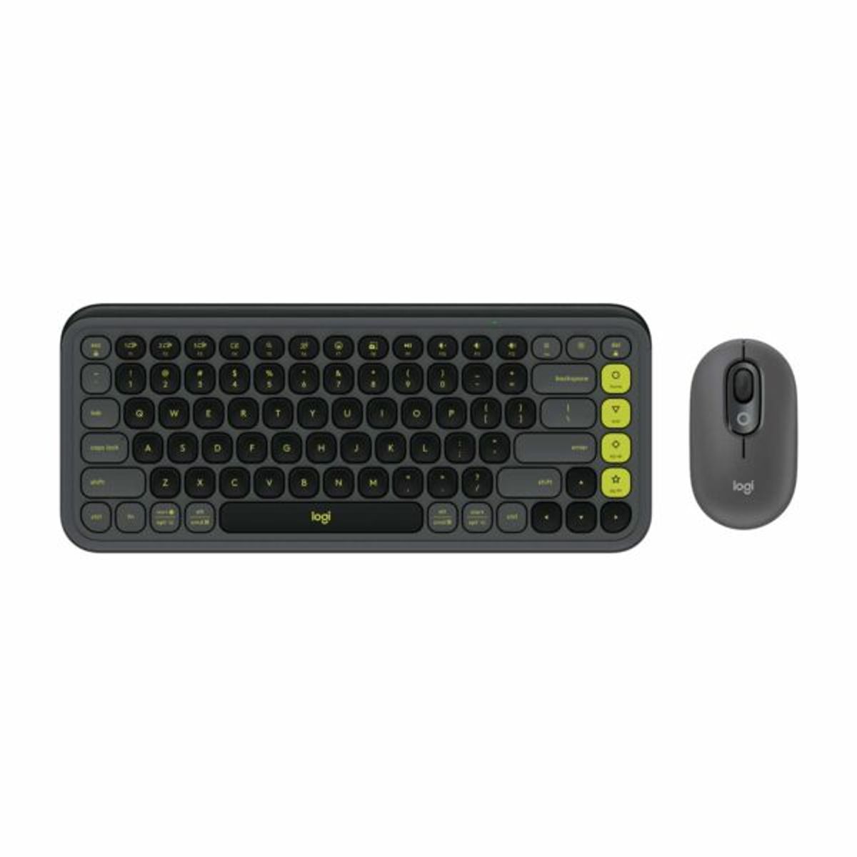 LOGITECH - Teclado y Mouse Logitech Pop Icon Combo  Bluetooth Wireless negro bk