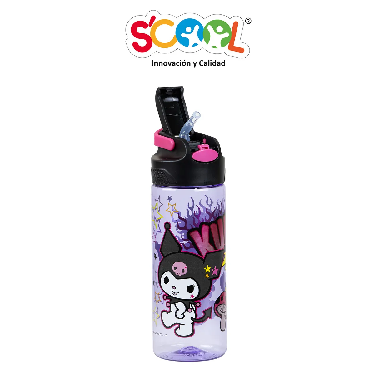 SCOOL - Botella Push 600ml Scool Kuromi