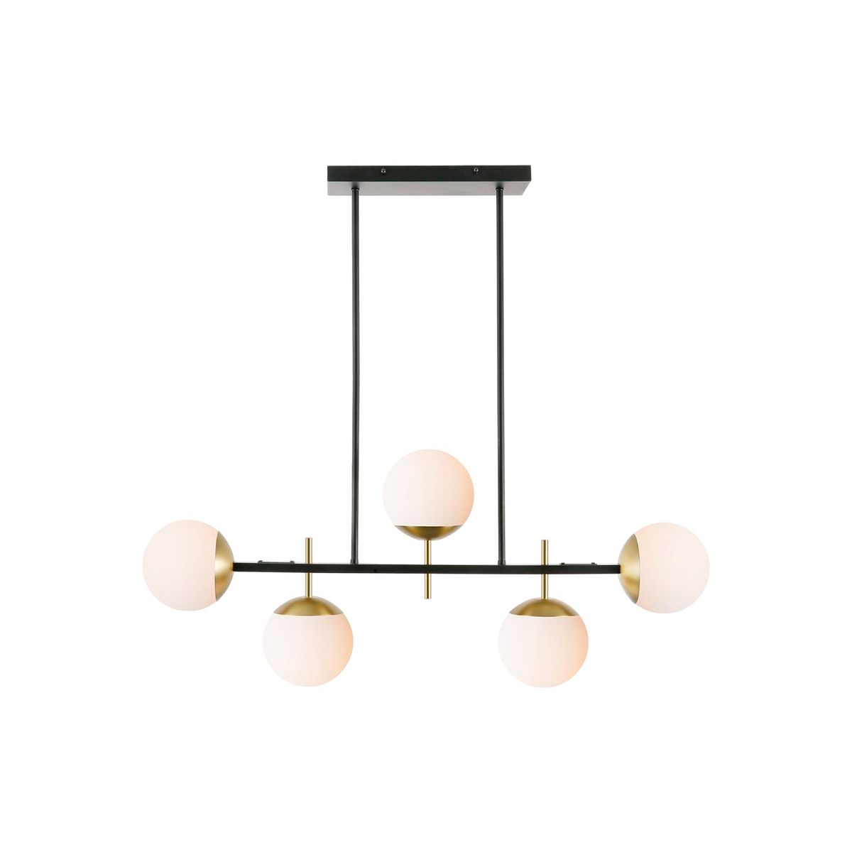 GENERICO - Lámpara Vintage Ale Negro-Dorado