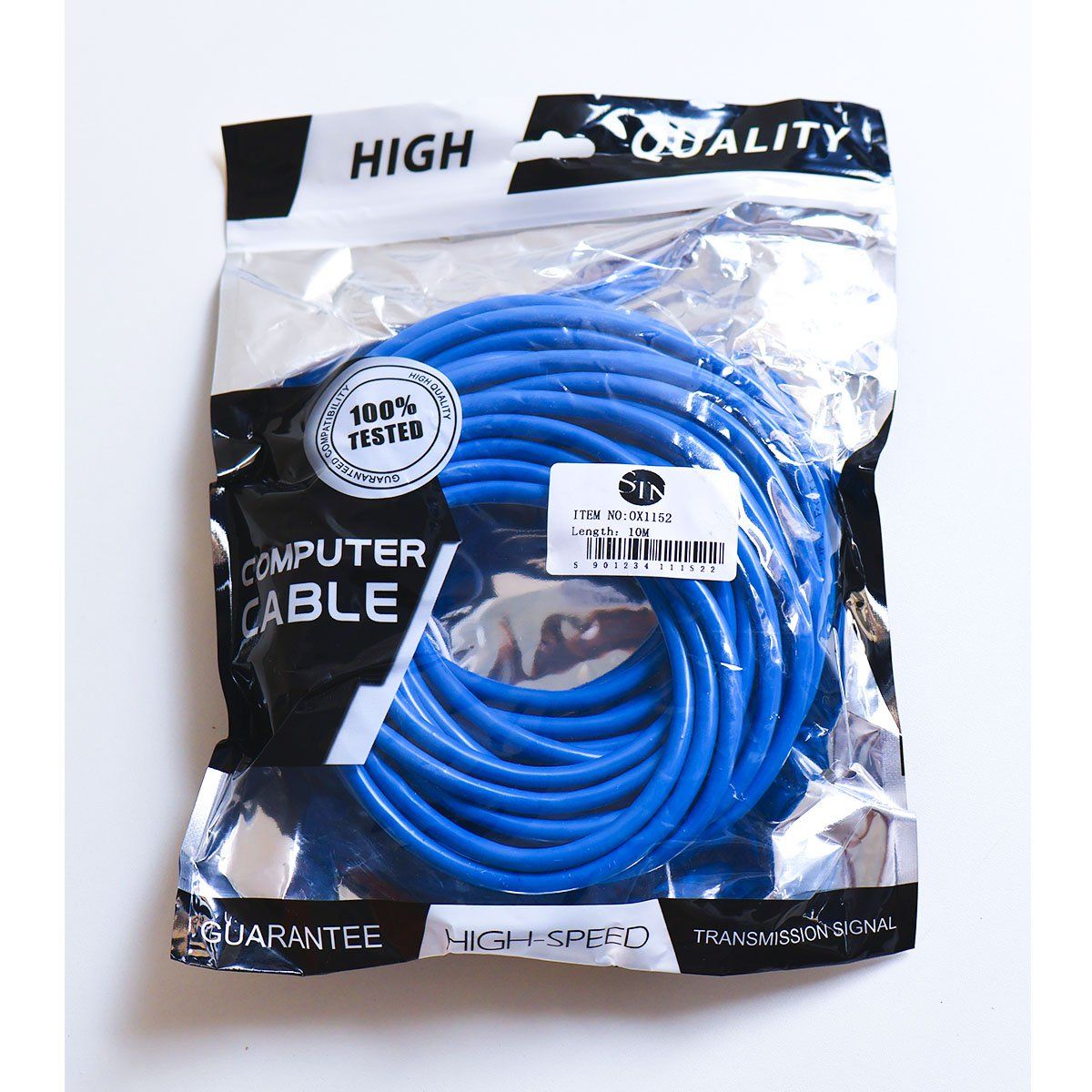 GENERICO - Cable De Red Internet Categoría 6A Ethernet Alta Velocidad 10 Metros