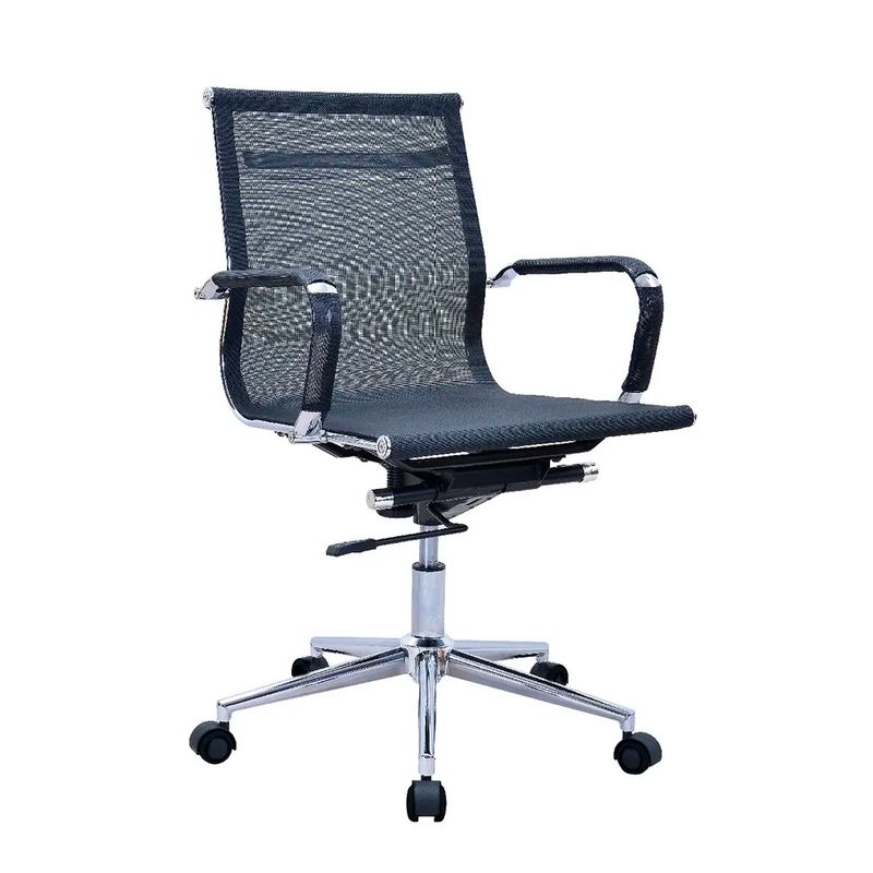 OFIDEAS - Silla de Oficina Ergonómica Miami Gerente Malla Negro Ofideas