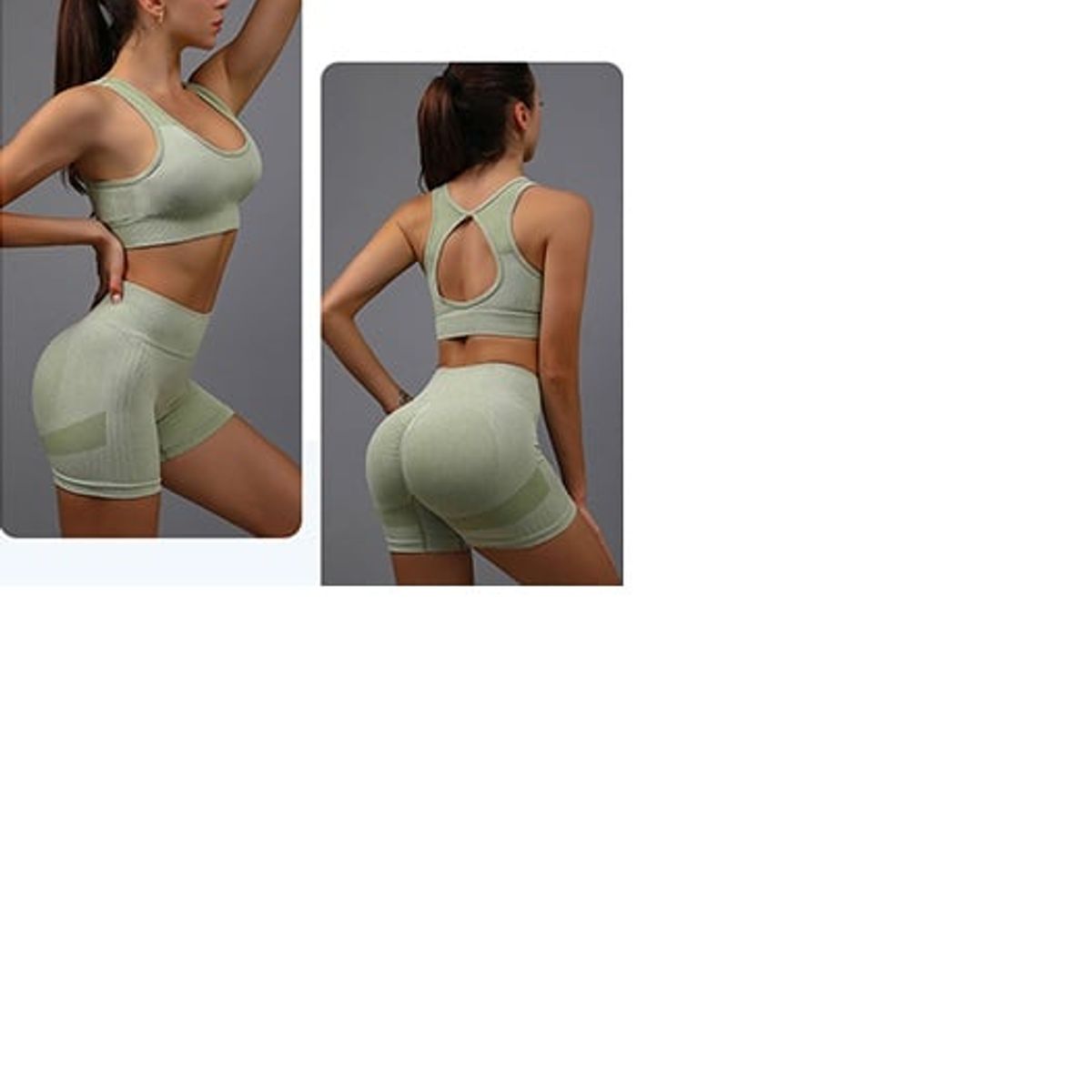 GENERICO - CONJUNTO DEPORTIVO LEGGIN +TOP VERANO VERDE